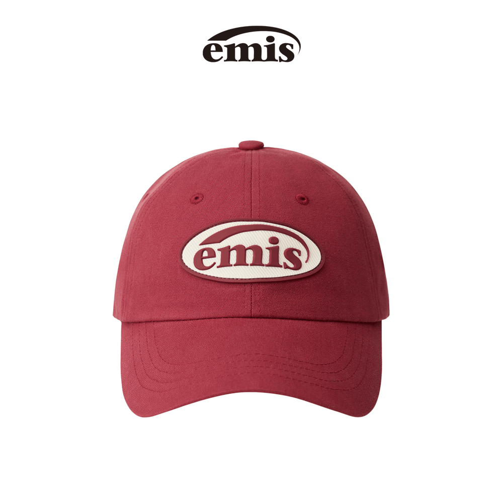 EMIS - RUBBER PATCH BALL CAP (ASH BLUE , BEIGE , BLACK , MINT , NAVY , RED)