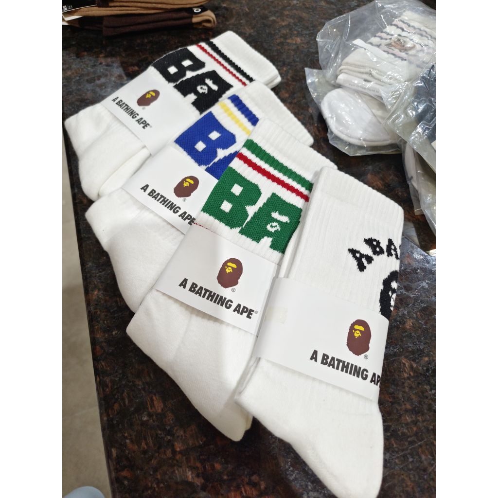 *พร้อมส่ง*🇹🇭 ถุงเท้า Bape #แท้💯