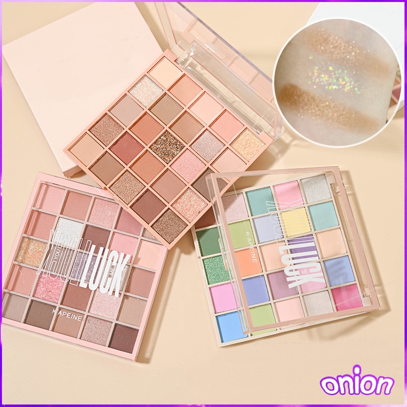 อายแชโดว์ 9 สี พาเลททาตา แมท ประกายชิมเมอร์ เนื้อใยไหม แบบพกพา กันน้ำ ติดทน