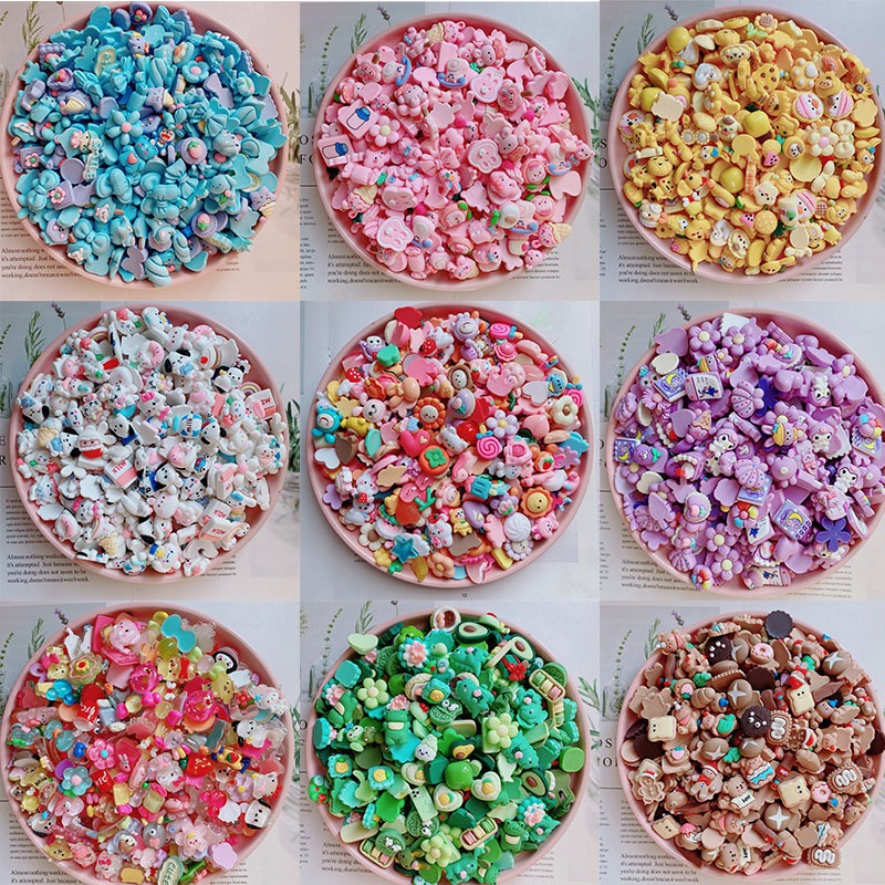 เรซิ่นการ์ตูน ผสมหลากสีสันผสมกาวครีม DIY