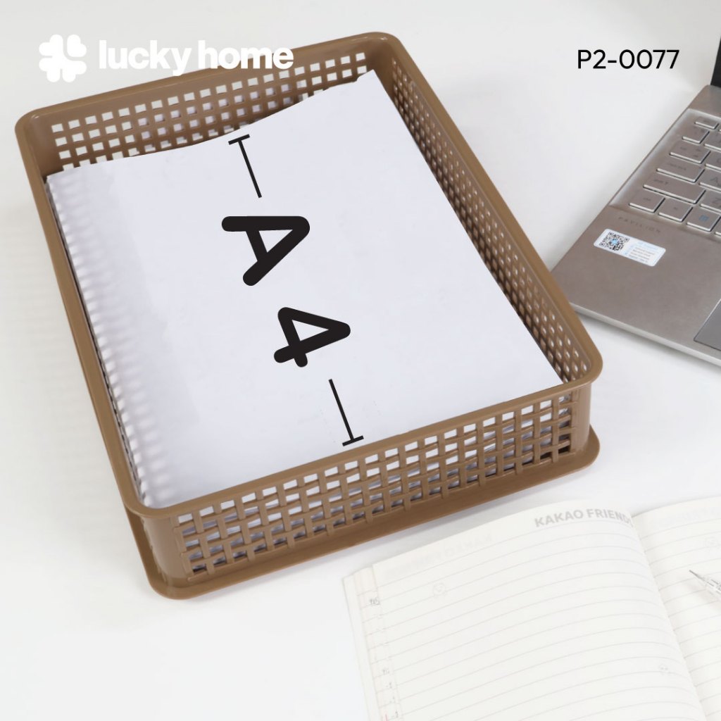 LUCKY HOME ตะแกรงพลาสติกอเนกประสงค์ ขนาด : 23.5(ก) x 33.5(ย) x 6.5(ส) cm P2-0077 - รูปที่ 3