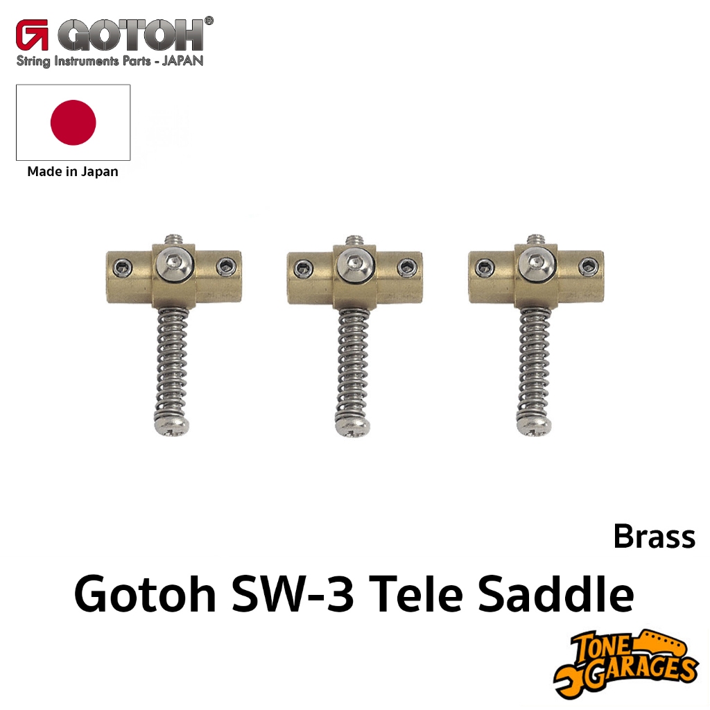 Gotoh SW-3 Brass Tele Saddle Set (3pcs) แซดเดิ้ล เทเล Made in Japan