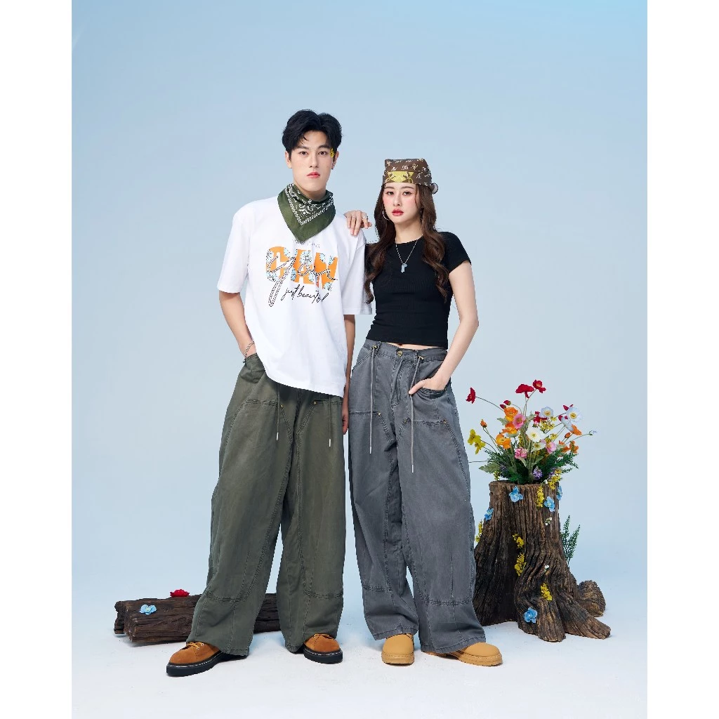 ***มีสินค้าใหม่*** Niyom Jeans collection INDIGO : รุ่น BG003 กางเกง Unisex ทรงกระบอก