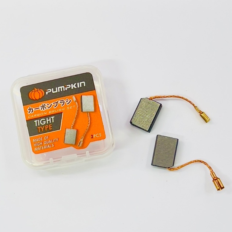 แปรงถ่าน สำหรับ PUMPKIN J-Series เครื่องเจียรมือ 4″ 1100W. J-G1100W #50227 (SP50227-34) บรรจุ 2 ชิ้น/1ชุด