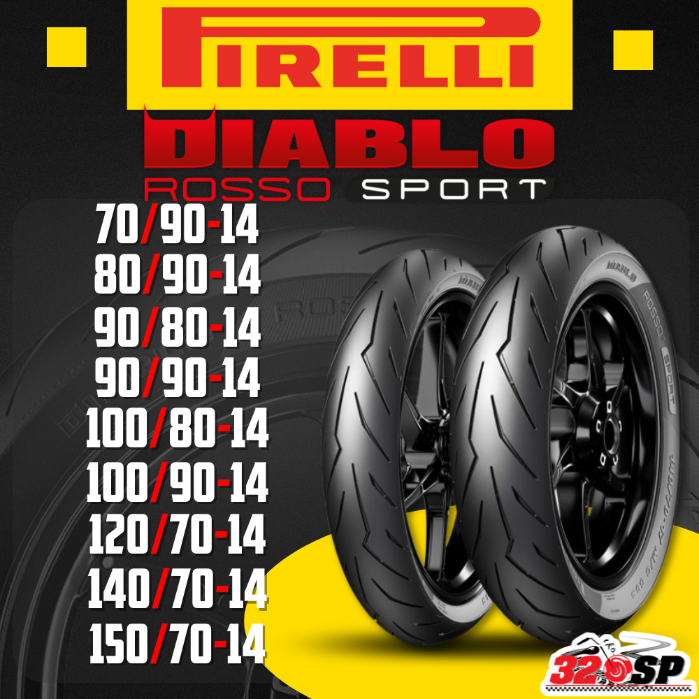 ยาง PIRELLI DIABLO ROSSO SPORT ขอบ 14 ยางเส้นเดี่ยว ส่งไว!!! 320SP