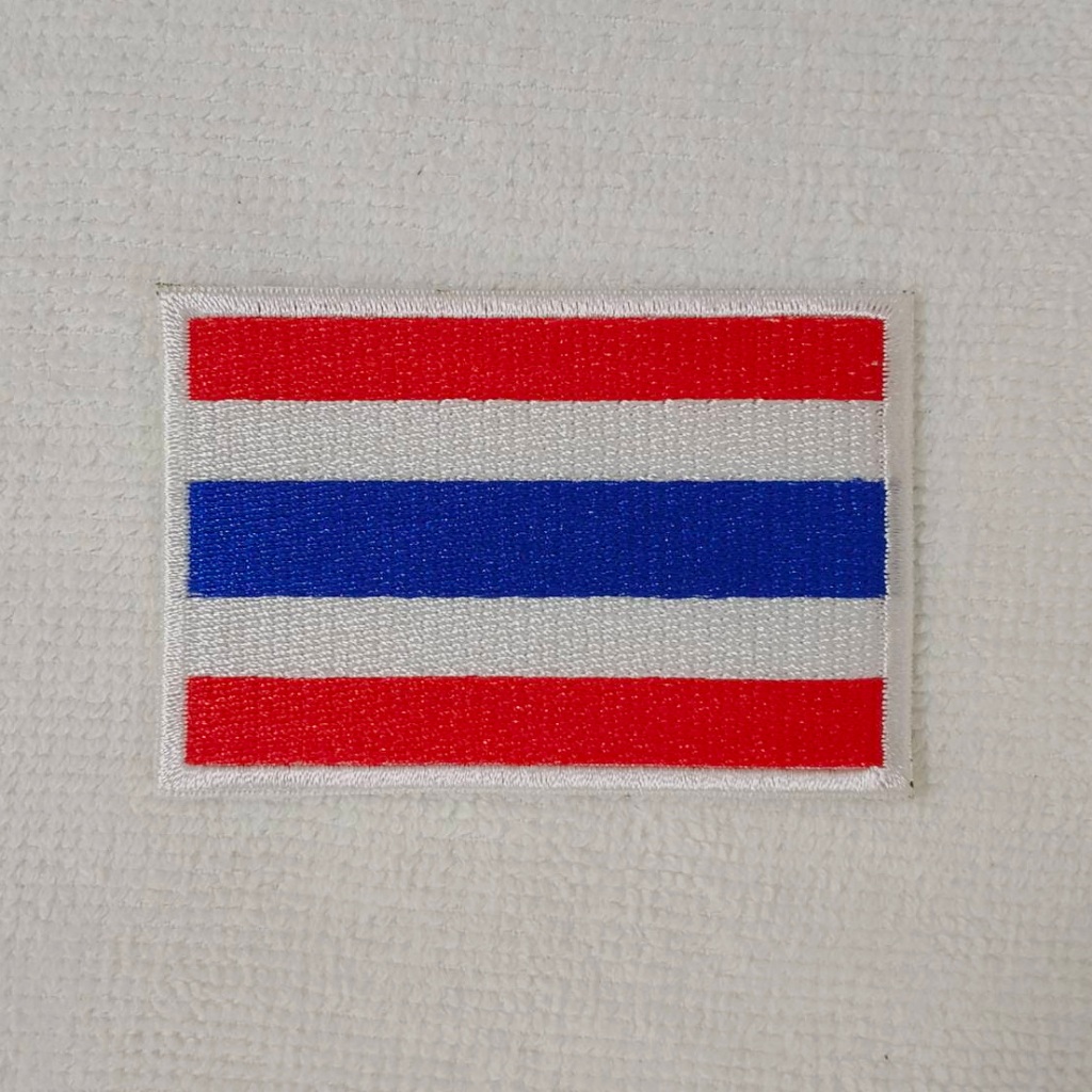 อาร์ม ตัวรีด อาร์มติดเสื้อ Thai Flag Iron on Patch DIY Sticker สติ๊กเกอร์ติดรถ ตกแต่งเสื้อผ้า ธงชาติ