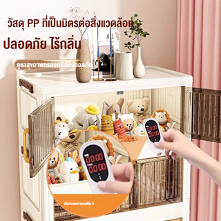 80CM กล่องเก็บของพับได้ ประหยัดพื้นที่จัดเก็บ กล่องใส่เสื้อผ้า ชั้นเก็บของใส่เสื้อผ้า เคลื่อนย้ายสะดวกตู้เก็บของ