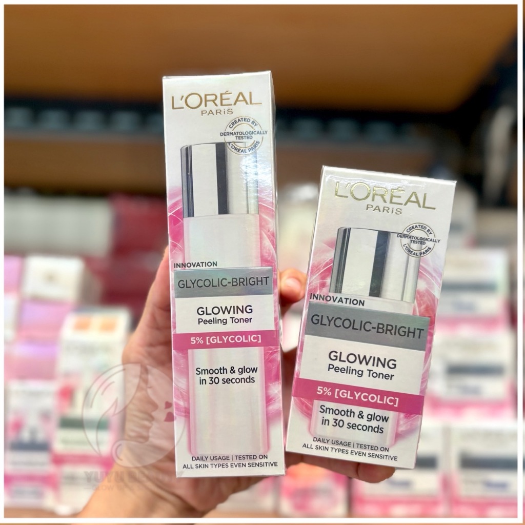 L'OREAL PARIS Glycolic-Bright Glowing Peeling Toner #65ml, #128ml
