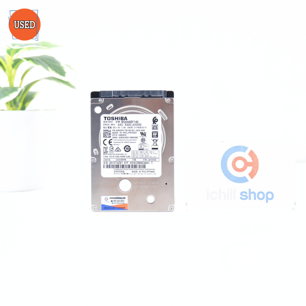 HDD NOTEBOOK (ฮาร์ดดิสโน๊ตบุ๊ค) TOSHIBA 1TB (MQ04ABF100) 5400 RPM SATA 2.5 P16467