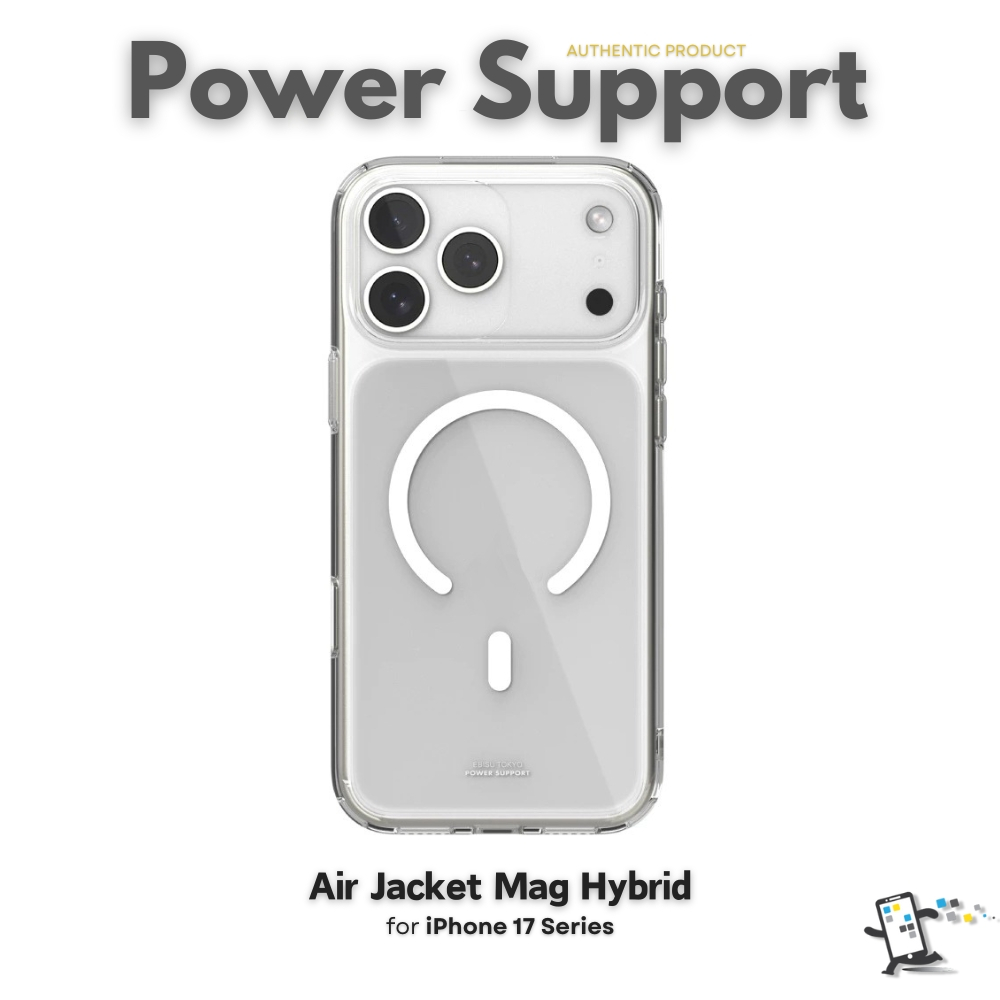 Power Support Air Jacket Mag Hybrid เคสสำหรับ iPhone 17 Pro Max,17 Pro, IPhone 17 และ iPhone 17 Air