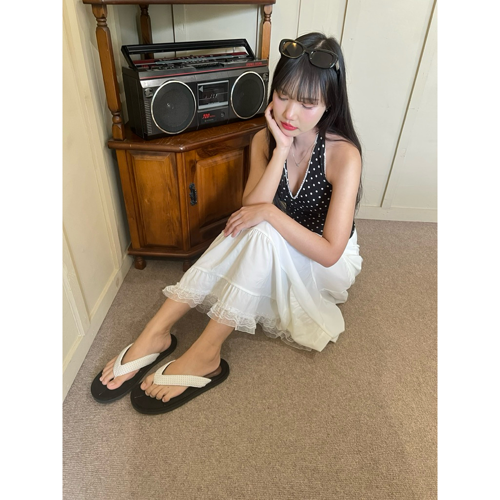 Walker collection! รองเท้าแตะคีบ สไตล์มินิมอล polkadot สุดคิ้วท์ 🛒 - รูปที่ 4