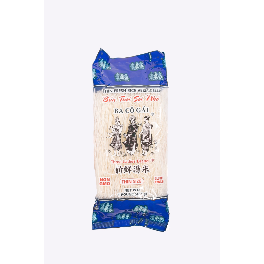 ทรีเลดี้ เส้นขนมจีน เส้นบางพิเศษ อบแห้ง 454 g. (1 ห่อ)