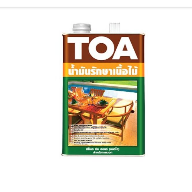 ทีโอเอ ทีค ออยล์ น้ำมันรักษาเนื้อไม้ ชนิดใส 3.5ลิตร