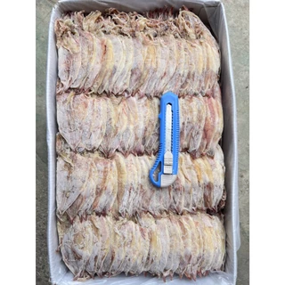 หมึกผ่าA4/หมึกผ่าใหญ่ตัวบางรสชาติไม่เค็มขนาด500กรัม