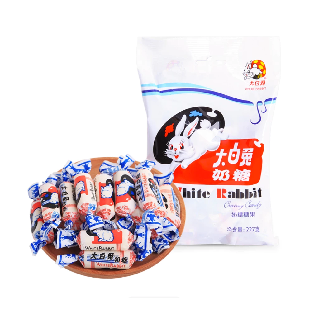 ไวท์แรบบิท ครีมมี่แคนดี้ (ลูกอมรสนม) 大白兔奶糖 114g/227g Creamy Candy(White Rabbit Brand)