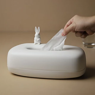 Pebble Tissue Holder กล่องกระดาษทิชชู่ ดีไซน์ Qualy(ควอลี่)