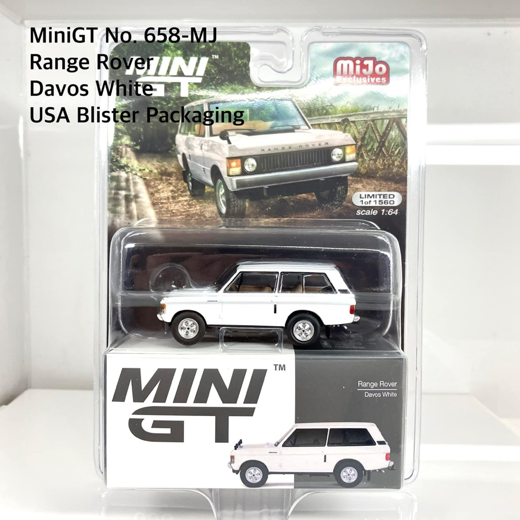 Mini GT  No.658-MJ  Range Rover Davos White  / USA Blister Packaging