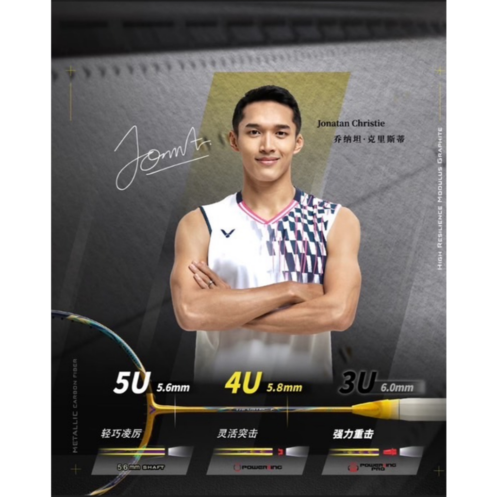 🔥 (พร้อมส่ง​ ใหม่ล่าสุด! ของ Jojo ใช้จริง) 🔥🏸 Victor Thruster FC Ultra พลังดุดันแบบ Jonatan Christie