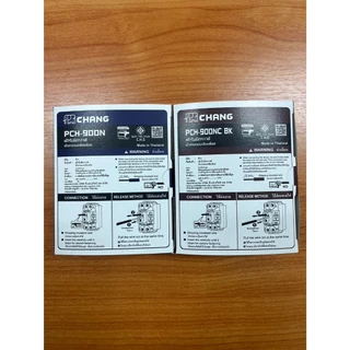 CHANG ปลั๊กกราวด์เดี่ยว ใส่ฝา 1 2 หรือ 3 ช่อง รุ่นใหม่ เข้าสายแบบเสียบล็อค เต้ารับกราวด์เดี่ยว 3 ขา ช้าง รุ่น PCH-900N
