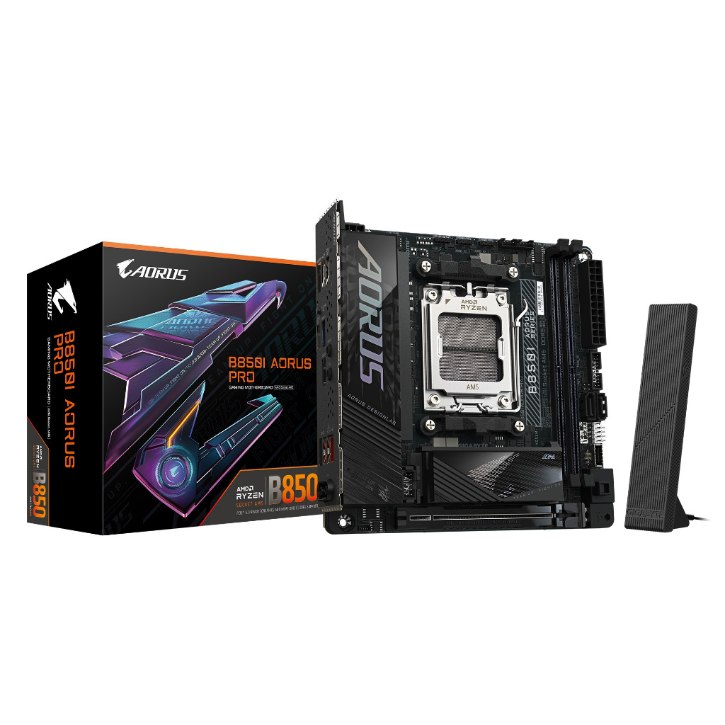 MAINBOARD (เมนบอร์ด) GIGABYTE B850I AORUS PRO AM5 DDR5 8400(OC) Wi-Fi 7 mini-ITX