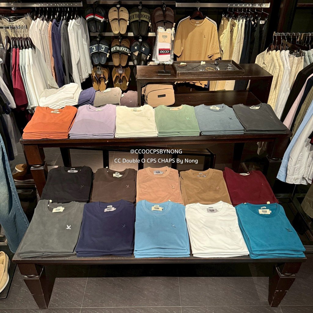 เสื้อยืด CCOO ผู้ชาย คอลเลคชั่นเบสิค แต่งโลโก้ ของแท้ มีถุงShopให้
