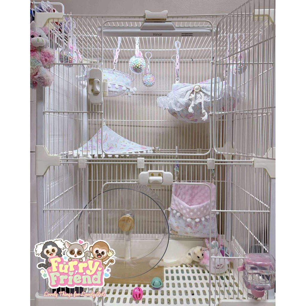 เซทแต่งกรงมาการอง สำหรับบุชเบบี้ ชูก้า ปิ๊กมี่ มาโมเสท กระรอกฯลฯ