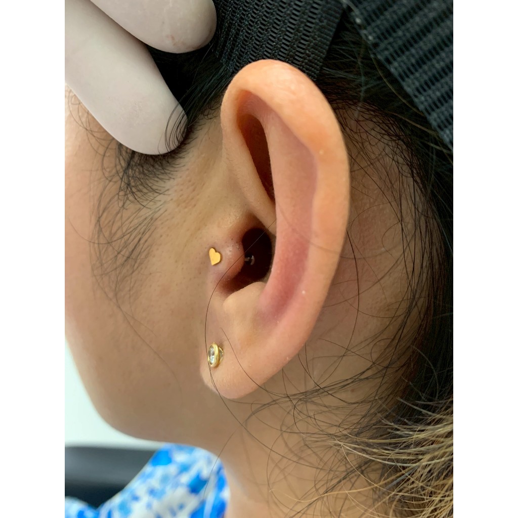 Piercingroom by Jay حلق قلب تيتانيوم للبشرة الحساسة — صورة 8