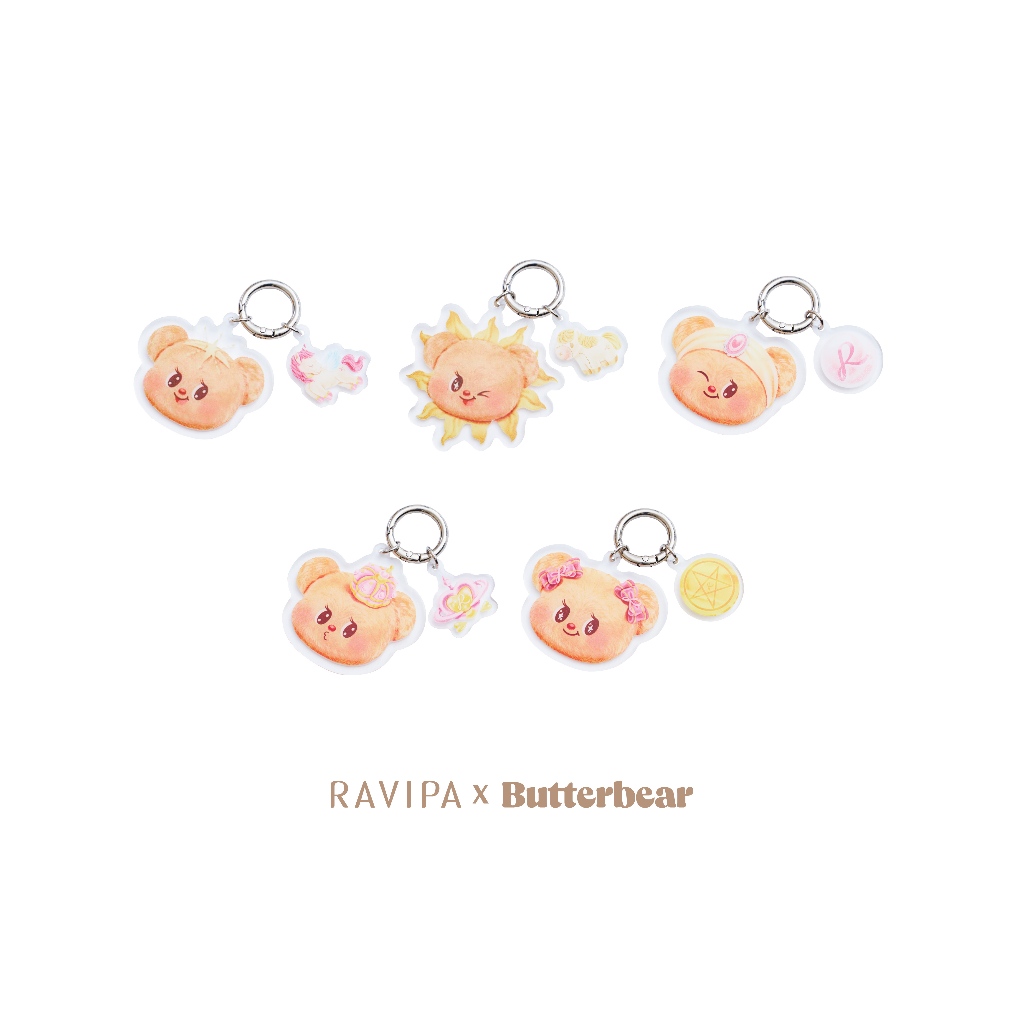 RAVIPA x Butterbear Tarot Keyring - พวงกุญแจ