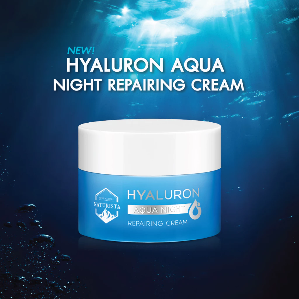 Naturista ครีมบำรุงผิว ล็อคความชุ่มชื้น ผิวอิ่มฟู ซ่อมแซมผิวยามค่ำคืน Hyaluron Aqua Night Cream 30ml thumbnail 8