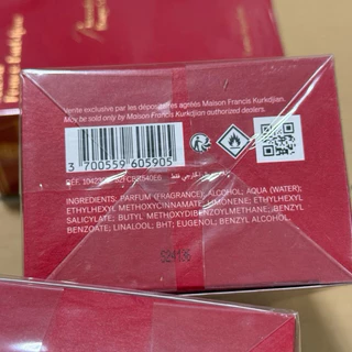 ♥️น้ำหอม MFK Baccarat Rouge 540 EDP/Extrait de Parfum ขนาด70/200 ml.♥️ปีผลิต22- 24✅ของแทร่💯