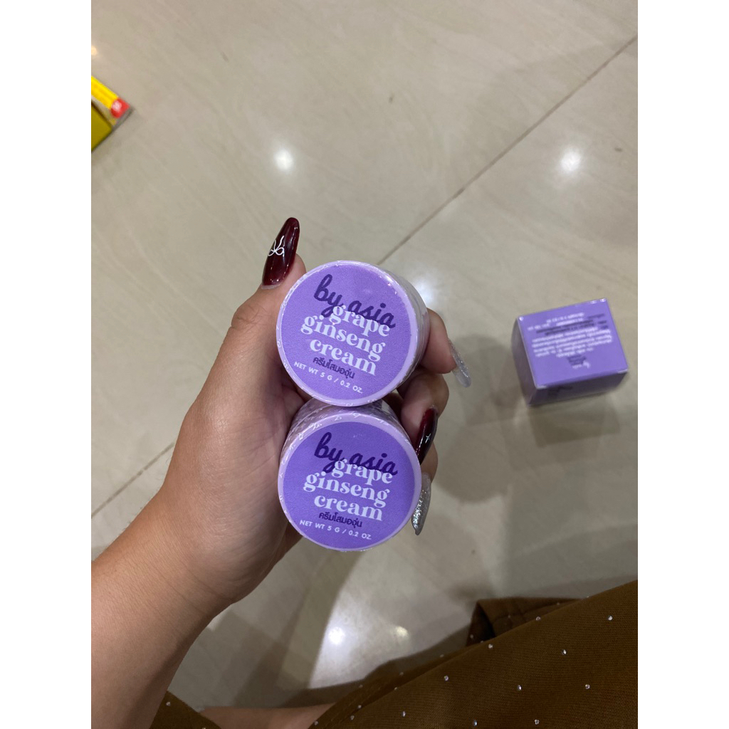 พร้อมส่งจ้า  ครีมโสมองุ่น แพ็คเกจใหม่ Grape Ginseng Cream by Asia  ขนาด 5g. รับประกันของแท้ 100% ราคา ถูกที่สุด ดีลบีเคเค แกลเลอรีภาพที่ 7