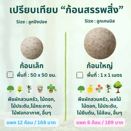ก้อนสรรพสิ่ง ~ แพค x6 x12 ก้อน | ใช้สร้างระบบนิเวศใต้ดิน เป็นแหล่งอาหารและพลังงานให้กับดินและพืช รูปที่ 8