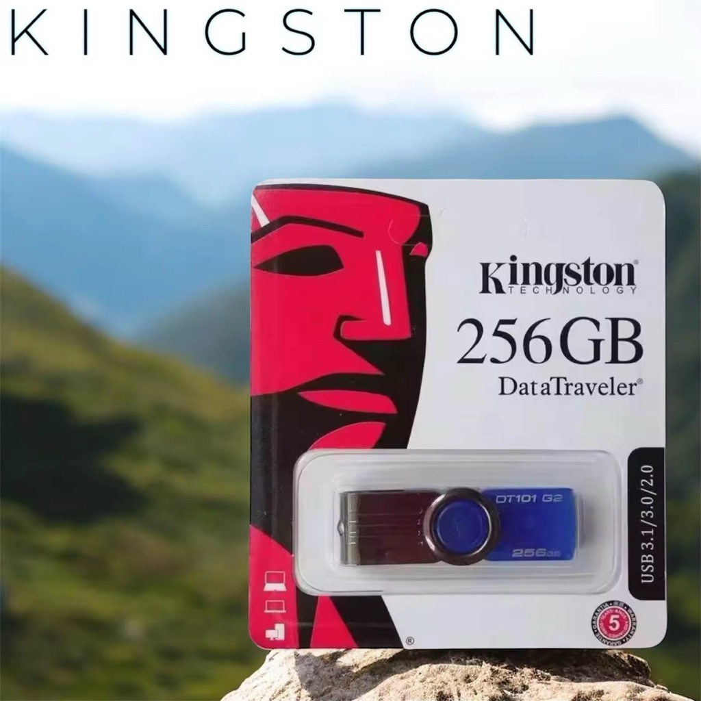 （พร้อมส่ง）แฟลชไดร์ฟ 2GB 4GB 8GB 16GB 32GB 64GB 128GB Kingston Portable Metal DT101 G2 USB Flash Driv