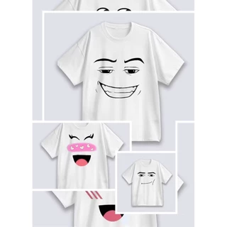 [TOYOO] ใหม่ Unisex เสื้อยืด พิมพ์ลาย Roblox Man Face Game สําหรับผู้ชาย T-shirt เป็นกลาง