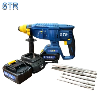 STR สว่านโรตารี่+เจียร์ไร้สาย เซ็ตคู่ 2IN1 ST-750/ST-740 สินค้าตามภาพ