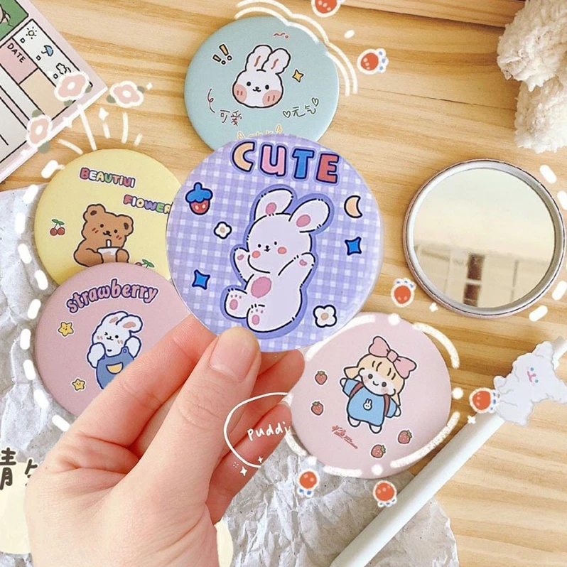 กระจกแต่งหน้าพกพา ลายน่ารัก น้ำหนักเบา thumbnail 7