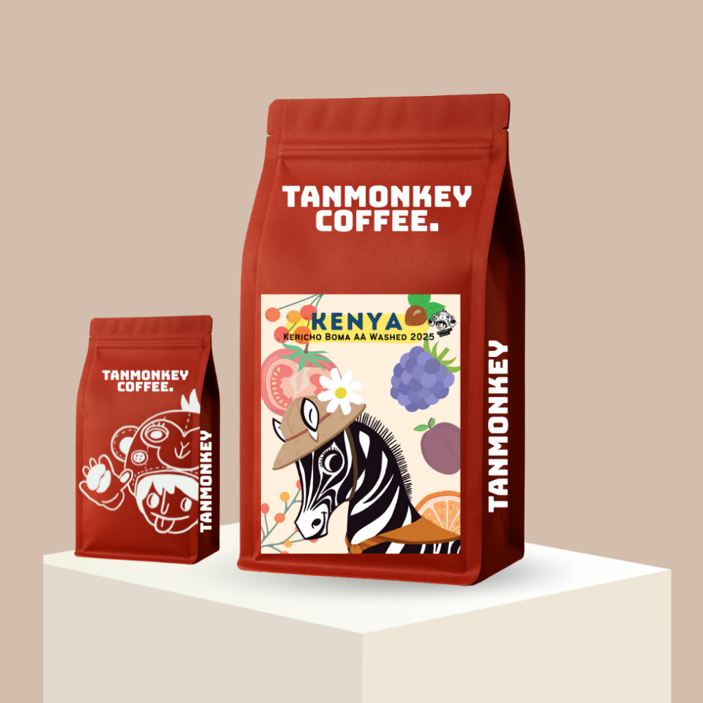 New Lot Tanmonkey Coffee Single orgin เมล็ดกาแฟ Kenya Kericho Boma AA Washed 2025