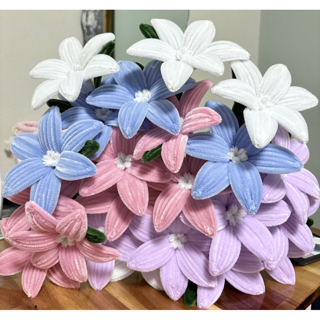 ดอกลิลลี่แบบก้าน ลวดกำมะหยี่diy – โปรปัง