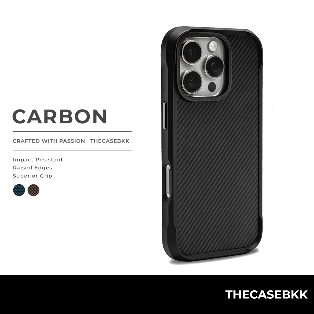 Carbon Design เคสไอโฟน THECASEBKK เคสกันกระแทก คาร์บอนไฟเบอร์ iPhone Case
