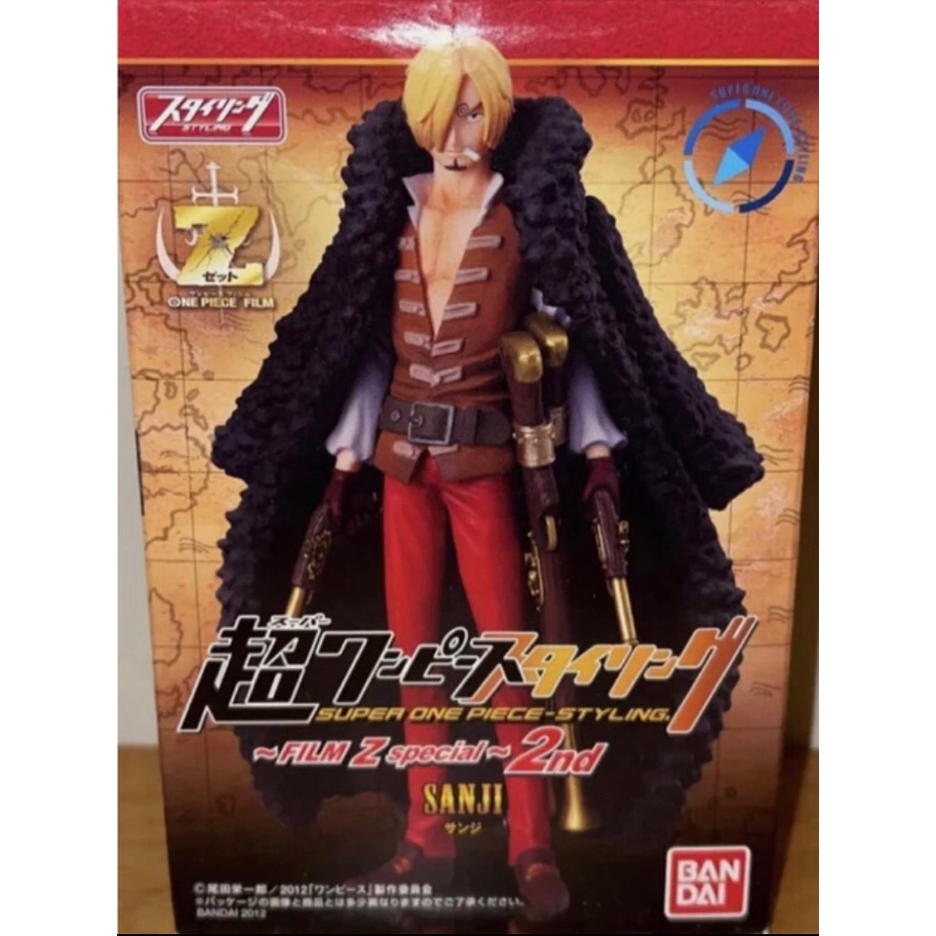 [มือ1/ไม่มีกล่องBandai/Lot.JP] Styling Sanji Super One Piece Styling Film Z Special 2nd ฟิกเกอร์วันพ