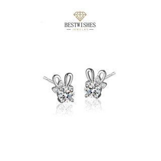 BW Jewerly Earring ต่างหูเพชร เพชรโมอีส ต่างหูกระต่าย ต่างหู…