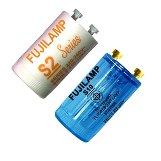 FUJILAMP สตาร์ทเตอร์ (25 ชิ้น/1กล่อง) รุ่น S10(4-65W) & S2(4-22W) สำหรับหลอดไฟ Fluorescent starter
