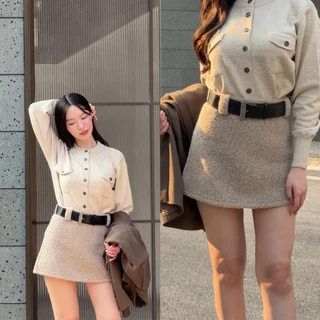 CO1028 – CO Belted Wool Skirt
