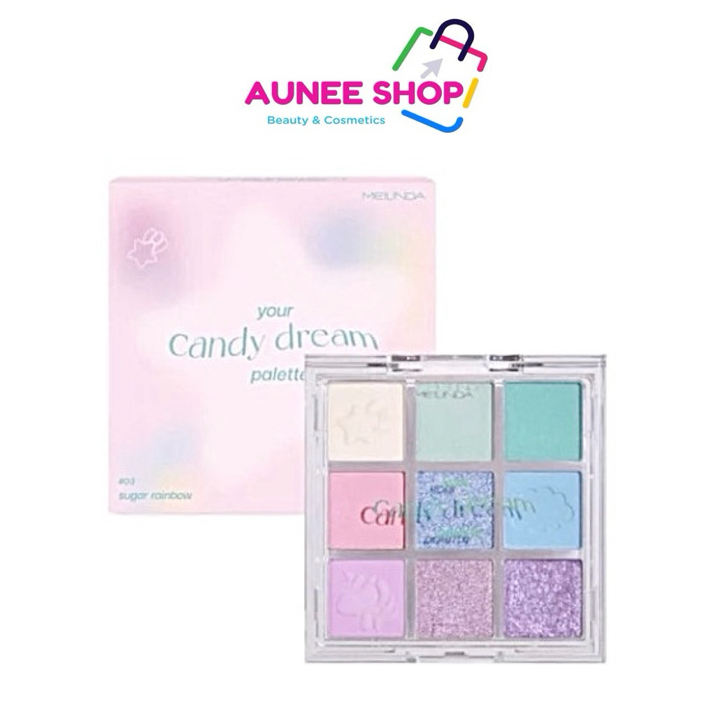 ส่งฟรี/มีไลฟ์  (ชิ้น)พาเลทท์ MEILINDA Your Candy Dream Palette เมลินดา อายแชโดว์ เนื้อแมทต์ กลิตเตอร