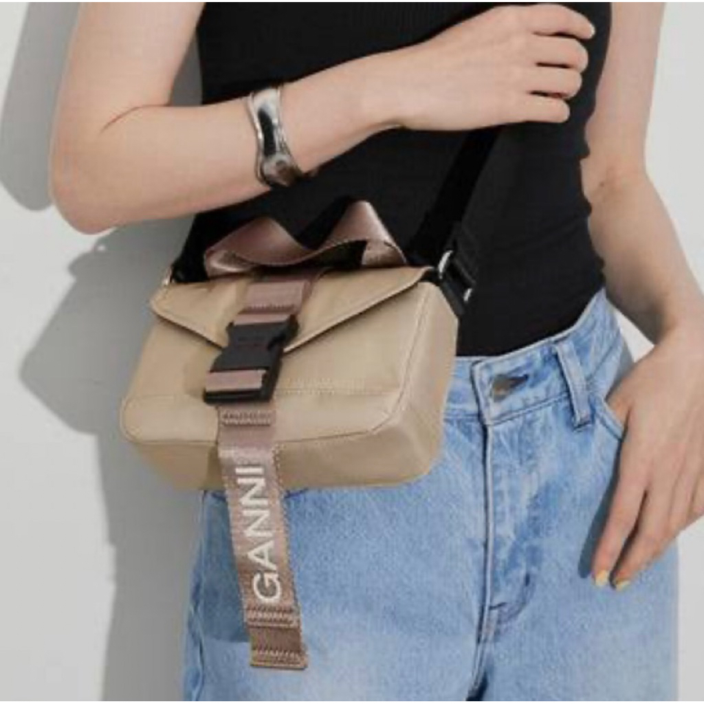 กระเป๋า GANNI RECYCLED TECH MINI SATCHEL