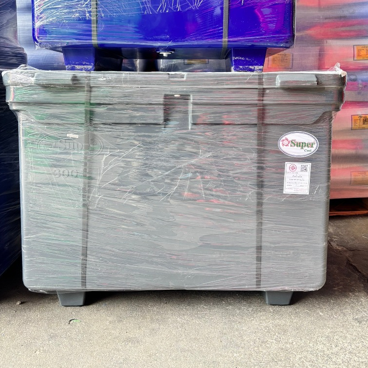 ถังแช่น้ำแข็ง ถังน้ำแข็งสีเทา Super Cool ทนทานต่อการใช้งาน ใช้งานได้ยาวนาน เก็บความเย็นได้ดี - รูปที่ 2