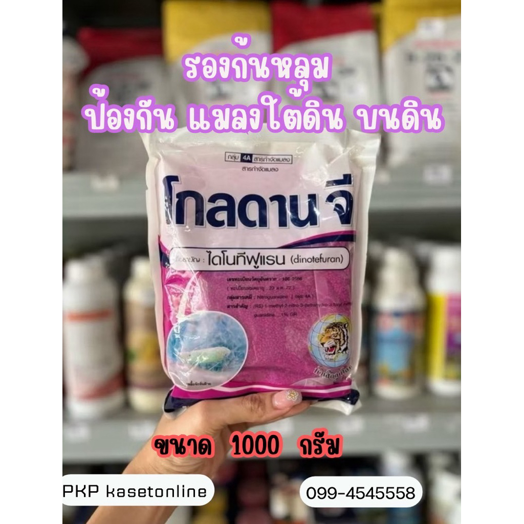 โกลดานจี ขนาด 1 Kg รองก้นหลุม  ป้องกัน แมลงใต้ดิน บนดิน