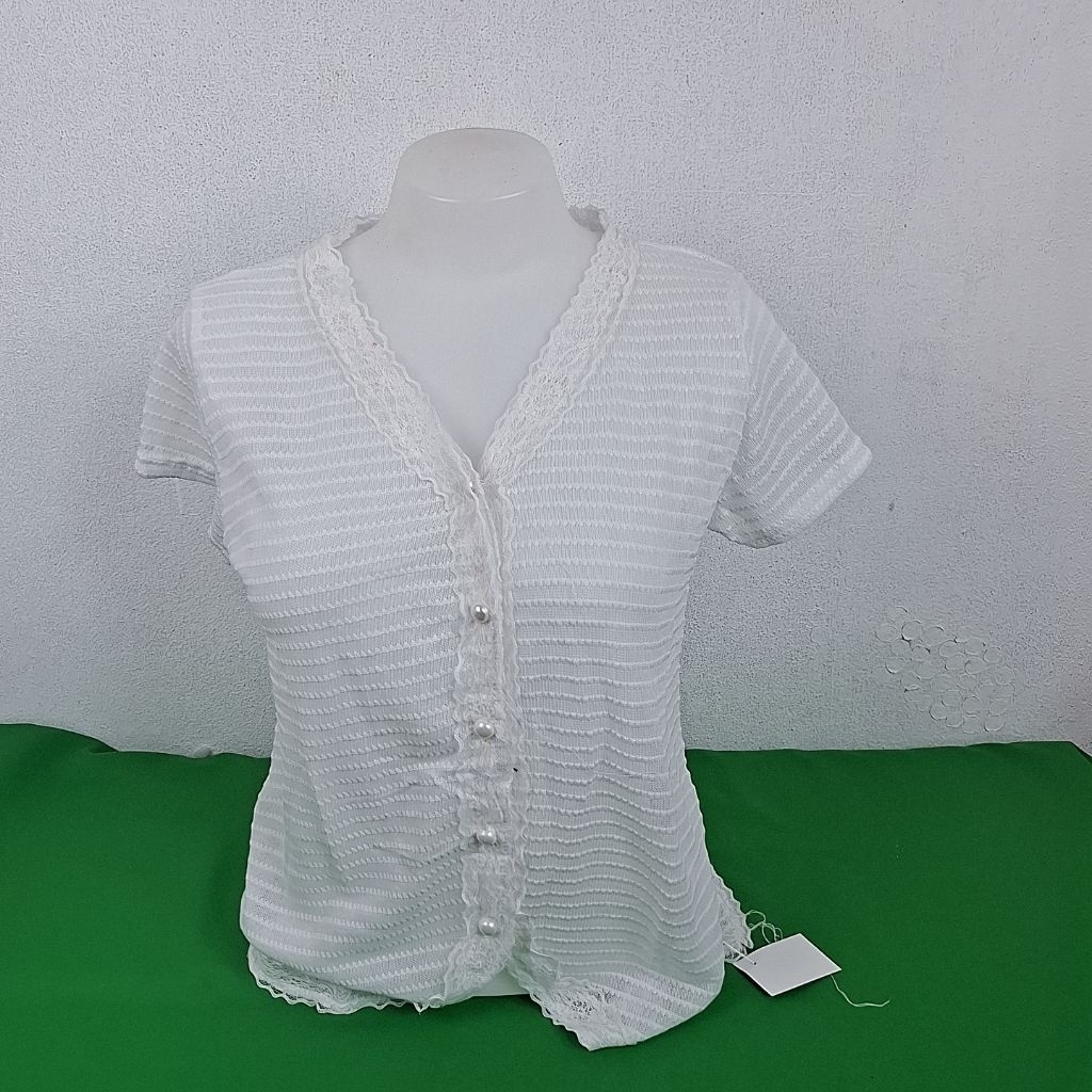 1J794 เสื้อใหมพรม เสื้อแฟชั่น มือสอง หุ่นไซส์ M รายละเอียดอยู่ในรูปภาพนะคะ