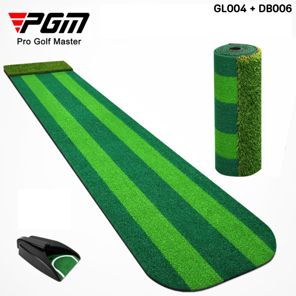 PGM หญ้าเทียมซ้อมพัตต์ ขนาด 58*300cm. พร้อมหลุมกอล์ฟ ระบบรีเทิร์น (GL004)+(DB006) พร้อมส่งในไทย