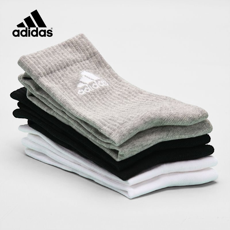 ADIDAS ท่อยาว ถุงเท้าแฟชั่น ถุงเท้าวิ่ง ถุงเท้ากีฬา ผ้าฝ้าย แบบหนา ใส่สบาย สําหรับผู้ชาย และผู้หญิง